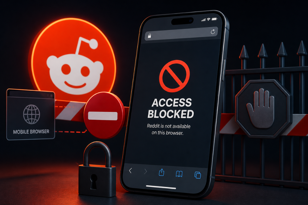 reddit blocking mobile browser access
